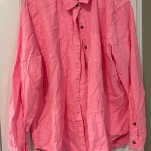 Bright pick women’s button ups shirt